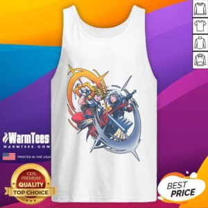 Nice Sora vs Riku rival battle in Kingdom Hearts Keyblade duel tank top showcasing iconic characters in action.