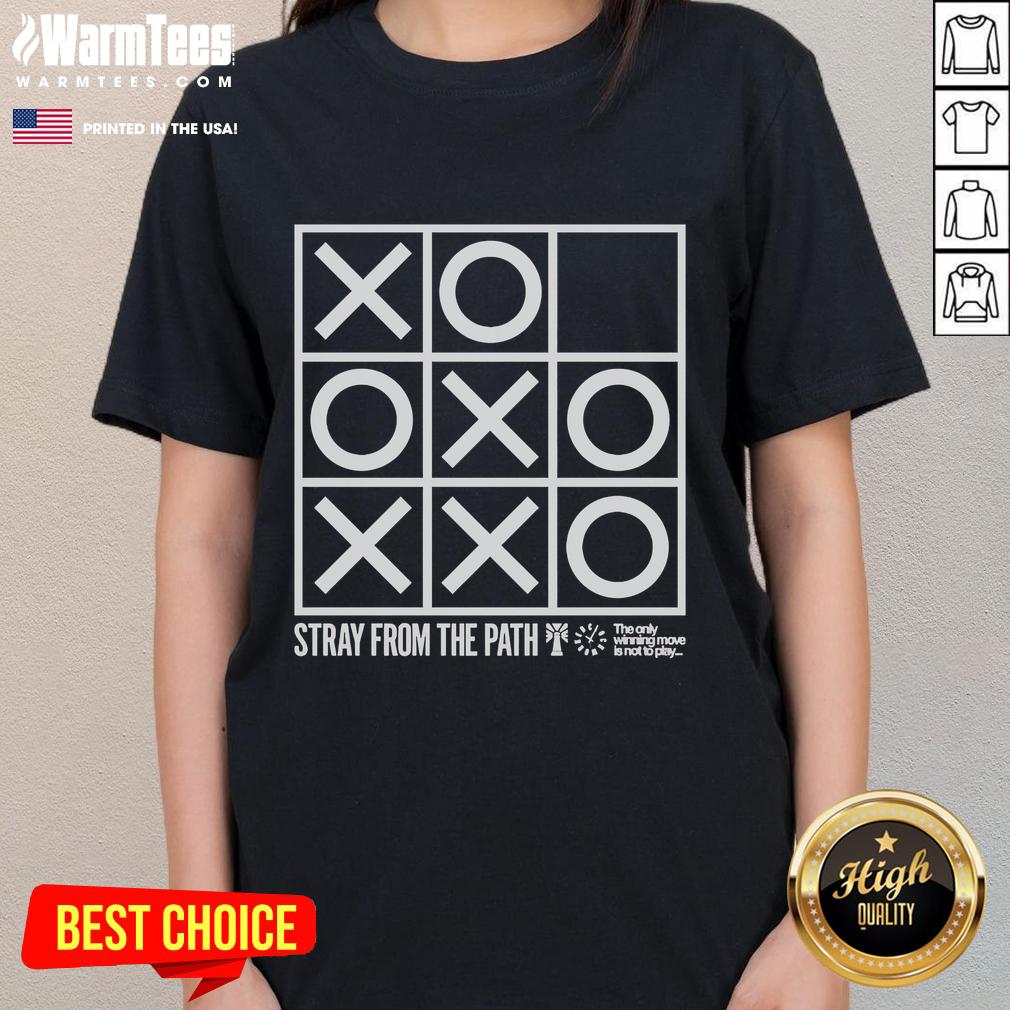 Nice Stray From The Path 'The Only Winning Move Is Not To Play' ladies tee featuring a stylish design and comfortable fit.