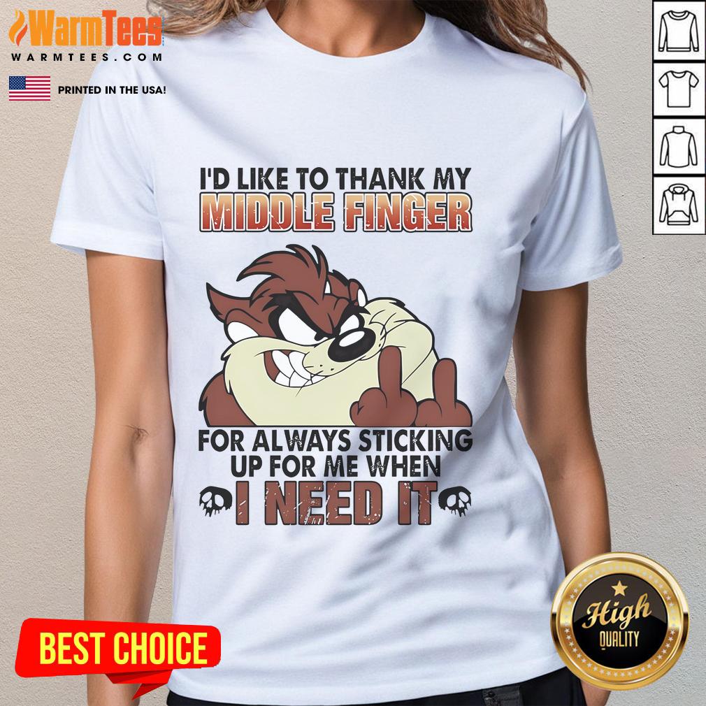 Funny Tasmanian tee featuring a middle finger graphic, perfect for expressing attitude and humor in style.