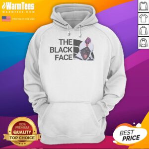 Nice Trudeau The Black Face Hoodie featuring a bold graphic design, perfect for statement fashion and political commentary.