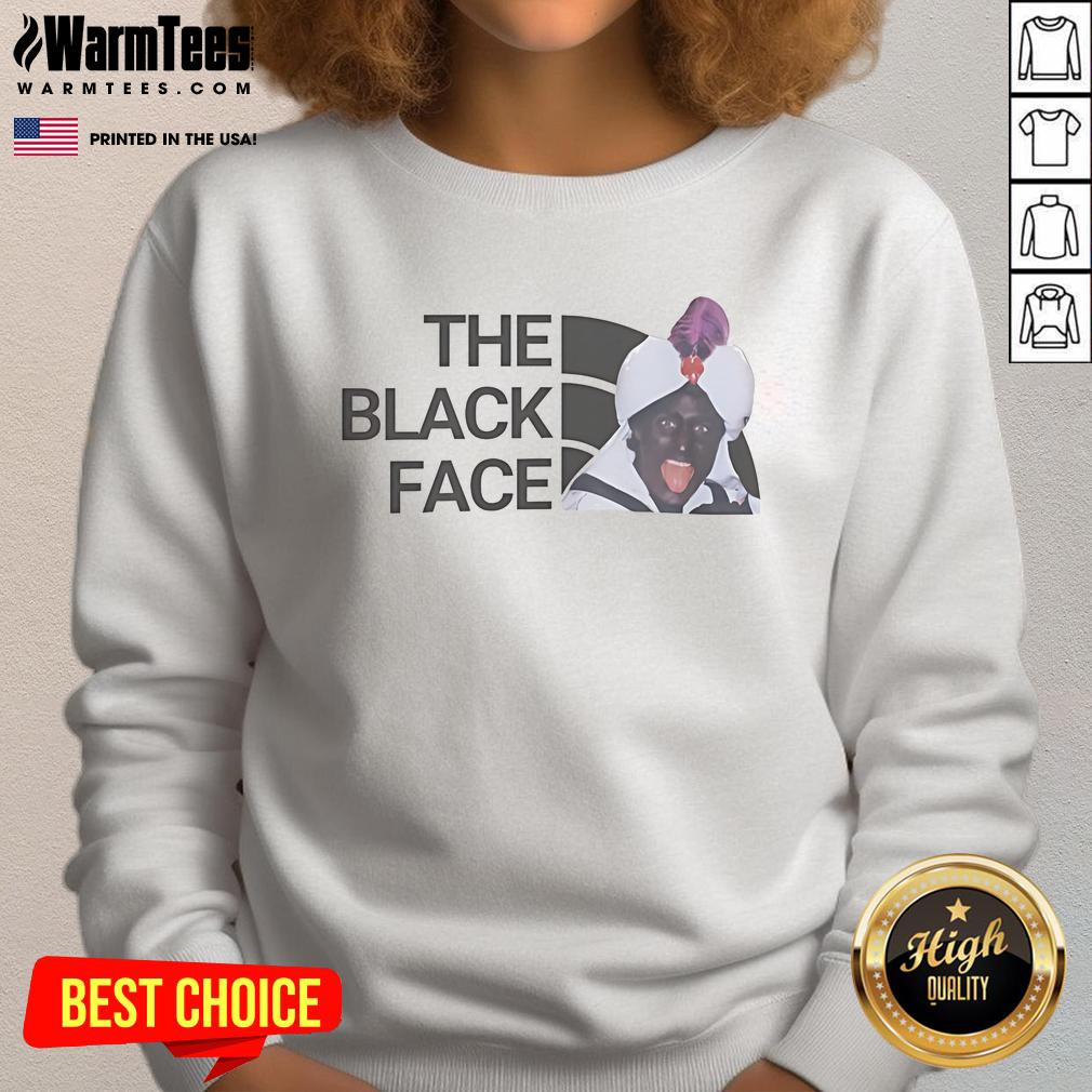 Nice Trudeau Black Face Sweatshirt featuring a bold graphic design, perfect for statement fashion and activism.