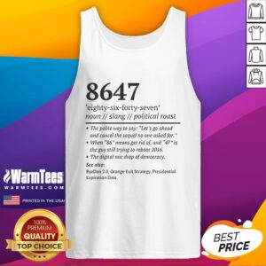 Anti-Trump taco tank top featuring a bold graphic design, perfect for expressing your political views in style.