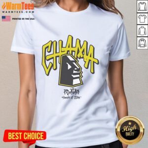 Official Alex Pereira Poatan Hands of Stone Chama Block Ladies Tee featuring vibrant design and comfortable fit.