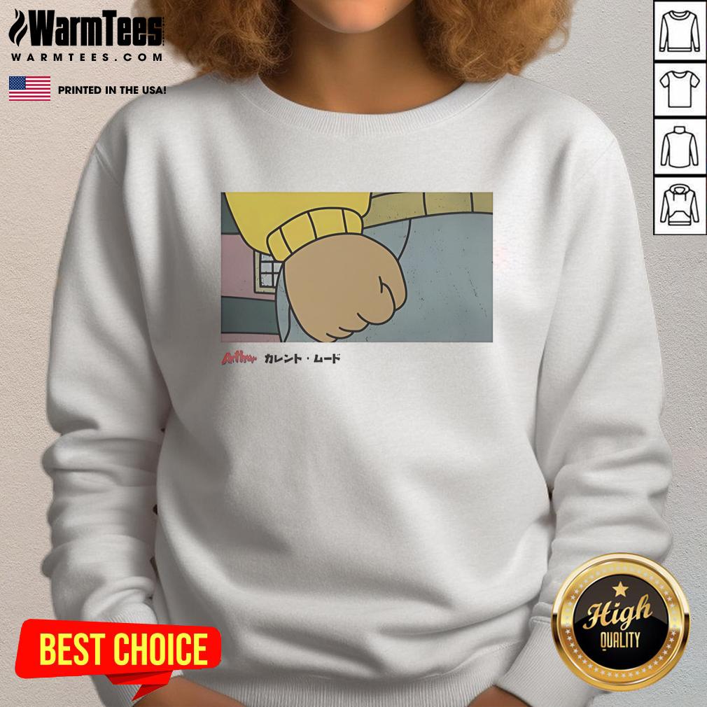 Official Arthur Current Mood Sweatshirt featuring a playful design perfect for casual wear and expressing personality.