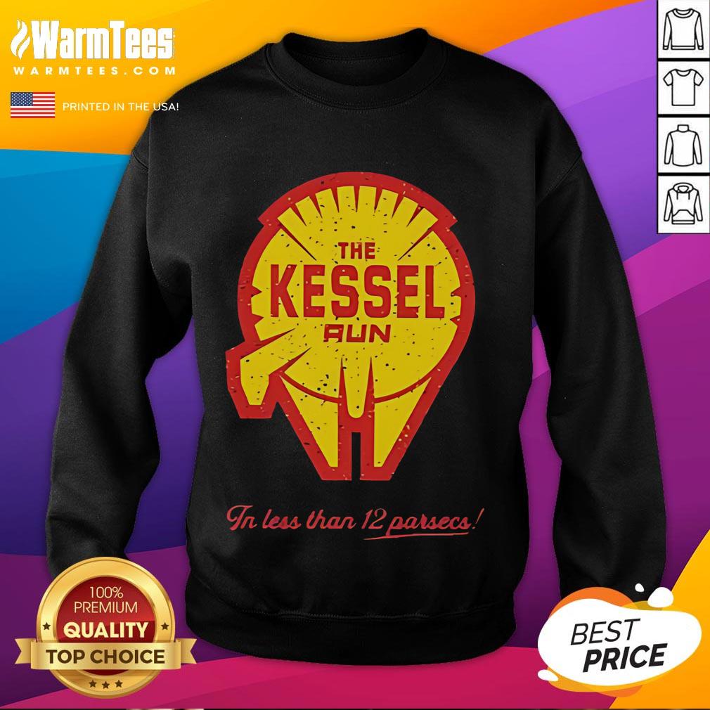 Official Less Than 12 Parsecs Sweatshirt featuring a stylish design for sci-fi fans and comfortable wear.