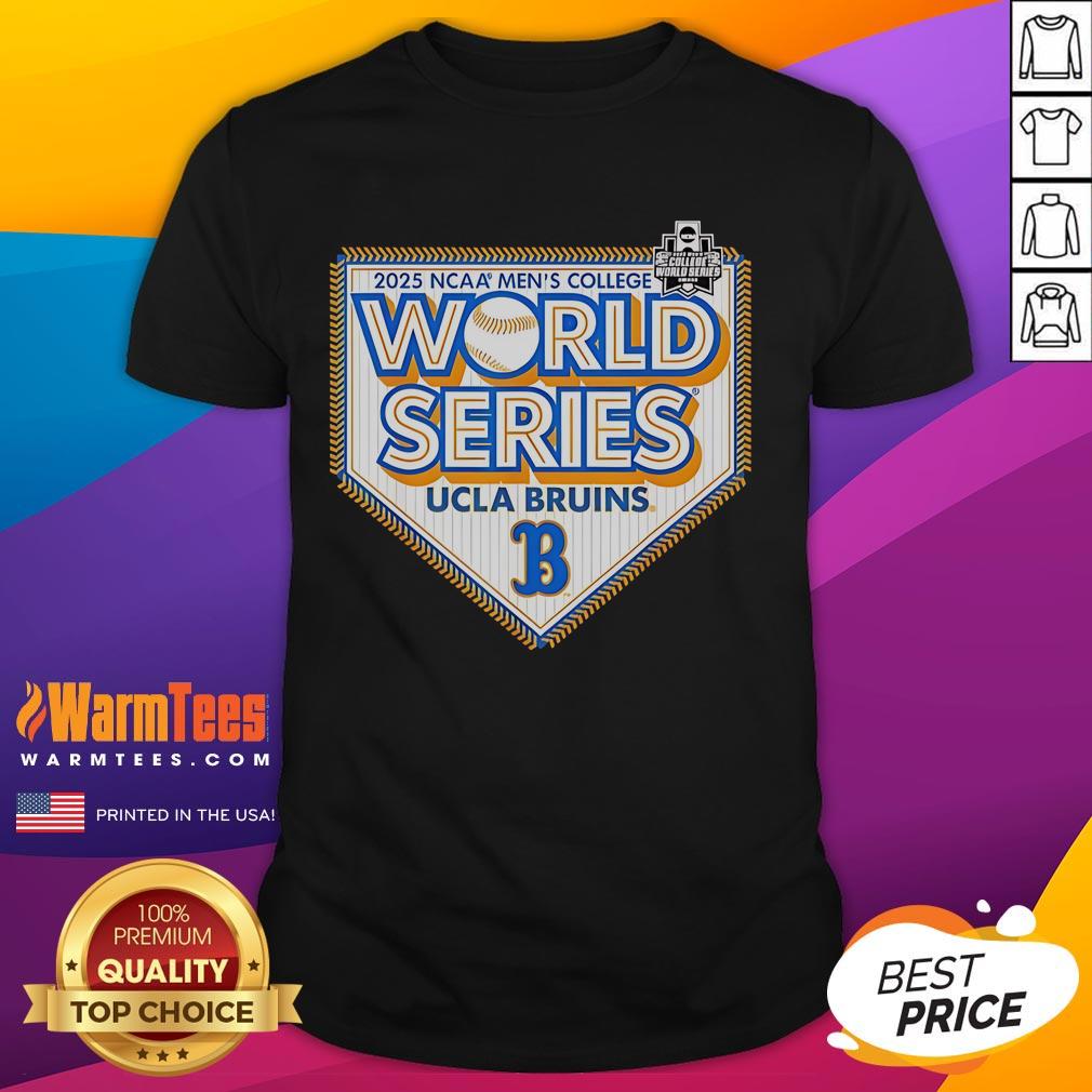 Alt Text: Official UCLA Bruins CWS 2025 Baseball College World Series T-Shirt featuring team colors and logo.