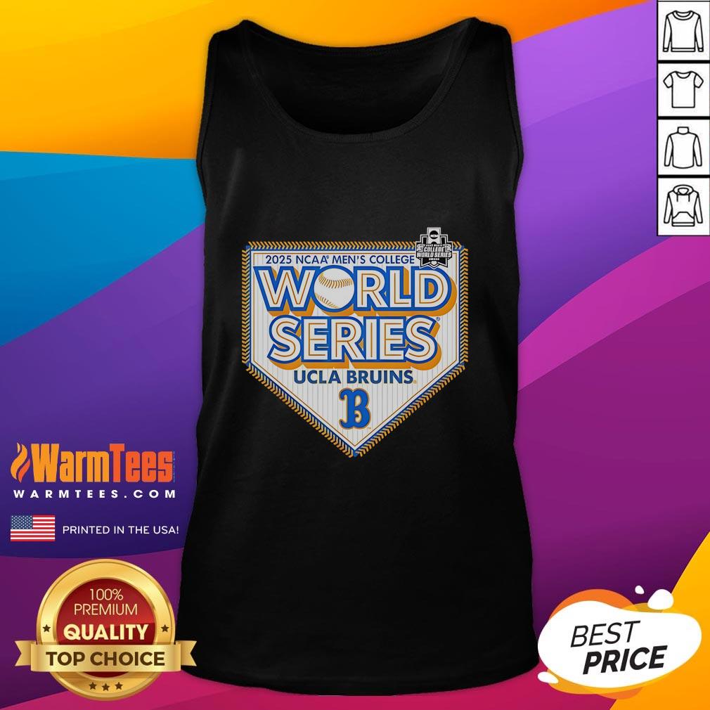 Official UCLA Bruins CWS 2025 Baseball College World Series tank top showcasing team pride and style.