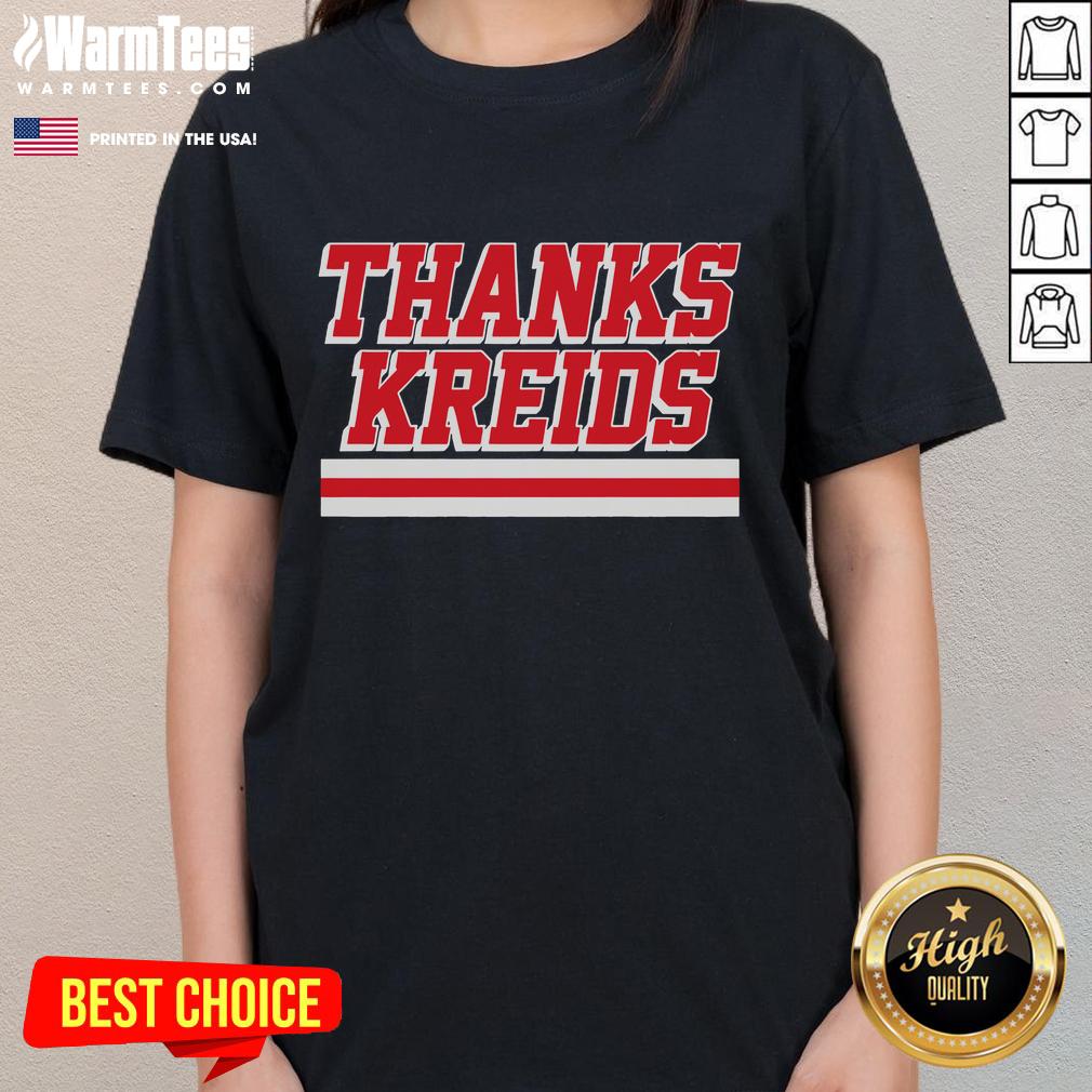 Premium Chris Kreider Thanks Kreids Ladies Tee featuring stylish design for fans of the New York Rangers winger.