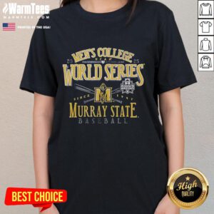 Alt Text: Premium men's NCAA World Series Murray State Racers 2025 baseball ladies' tee in vibrant colors and stylish design.
