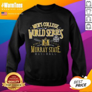 Premium Men's NCAA World Series Murray State Racers 2025 baseball sweatshirt in blue, perfect for fans and team support.
