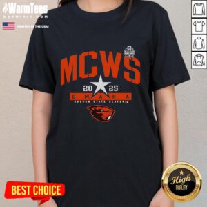 Premium Oregon State Beavers College World Series 2025 ladies tee showcasing team spirit and style for fans.