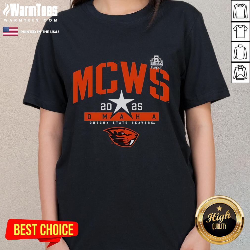 Premium Oregon State Beavers College World Series 2025 ladies tee showcasing team spirit and style for fans.