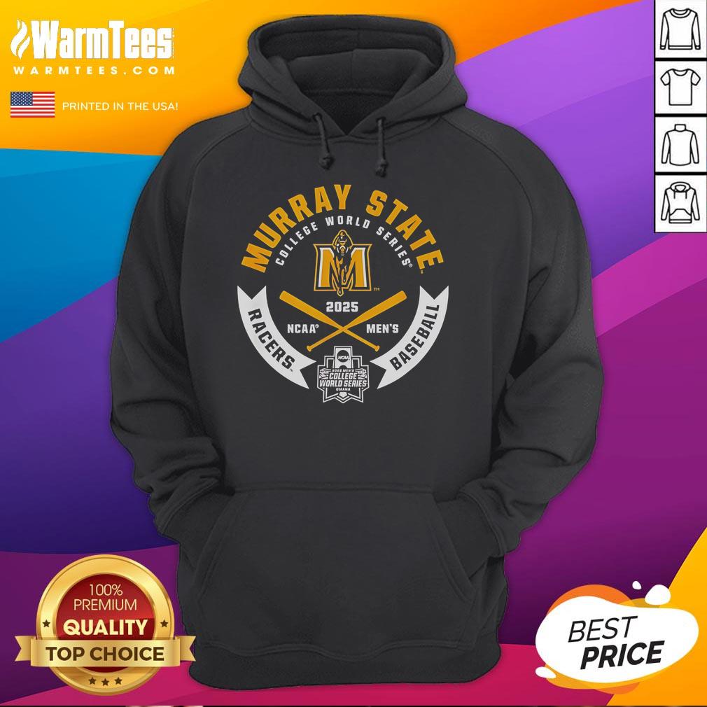 Alt Text: Top Murray State Racers College World Series 2025 baseball hoodie in vibrant colors, perfect for fans and players.