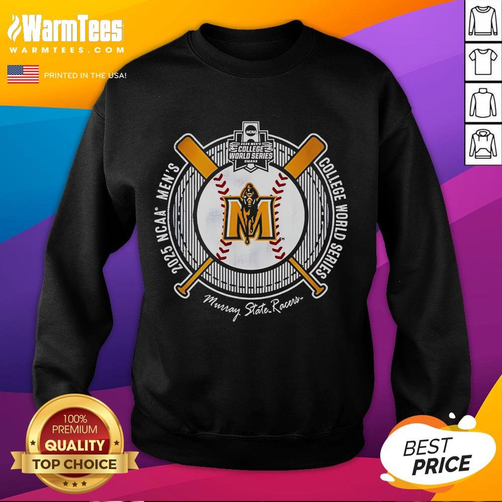 Top Murray State Racers College World Series 2025 Baseball NCAA sweatshirt showcasing team pride and sportswear style.