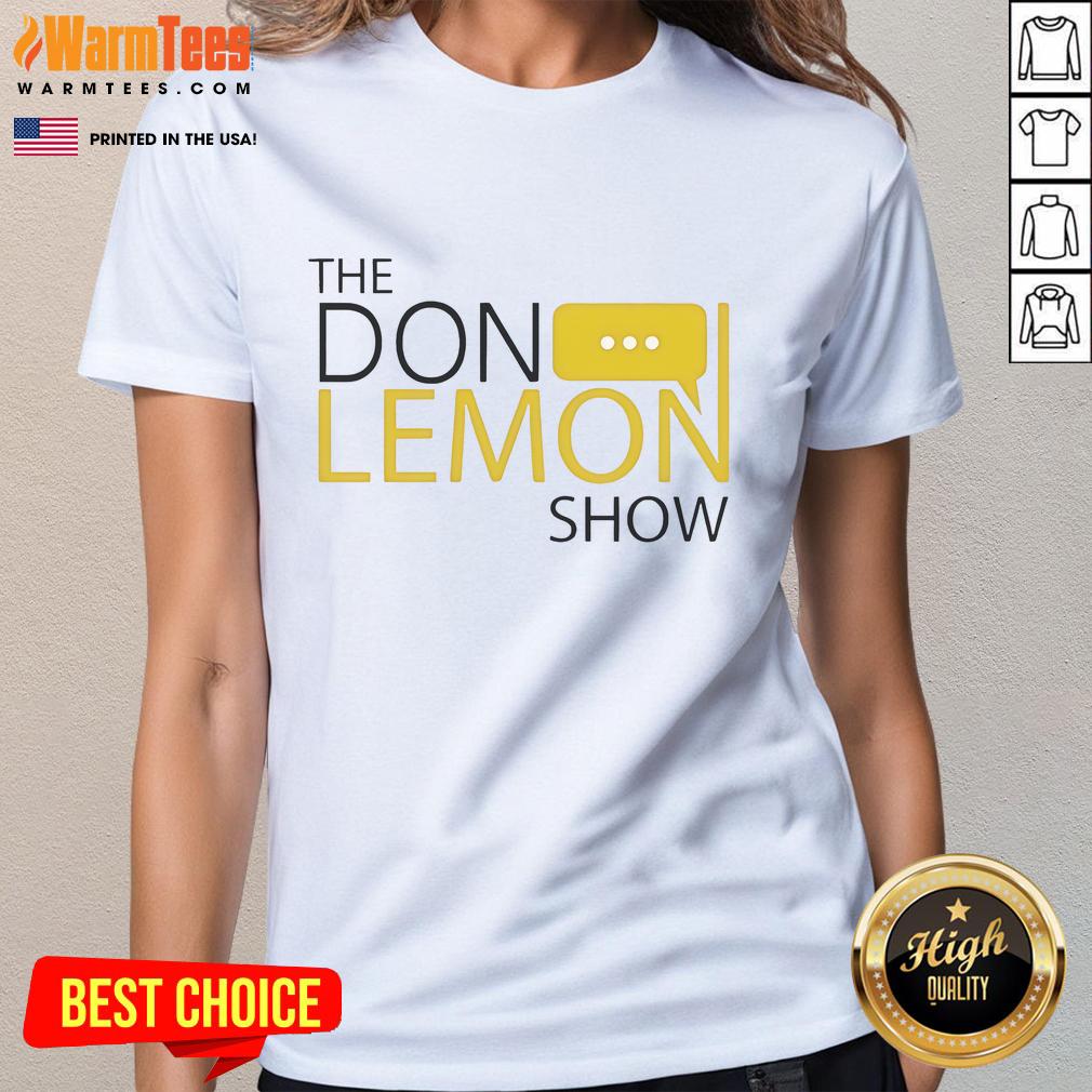 Top The Don Lemon Show Logo Ladies Tee featuring vibrant design and stylish fit for fans of the popular show.