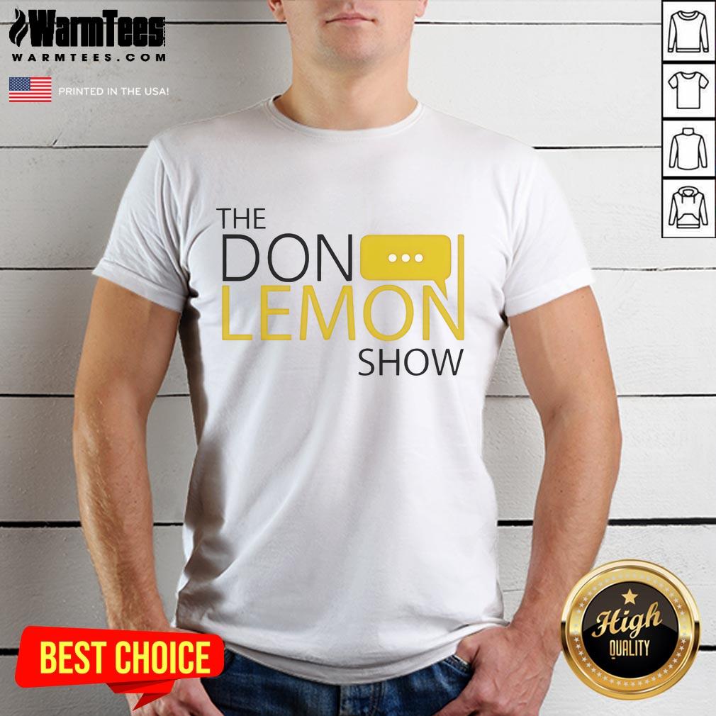 Alt Text: Stylish 'Top The Don Lemon Show Logo' T-Shirt featuring bold graphics and vibrant colors, perfect for fans.