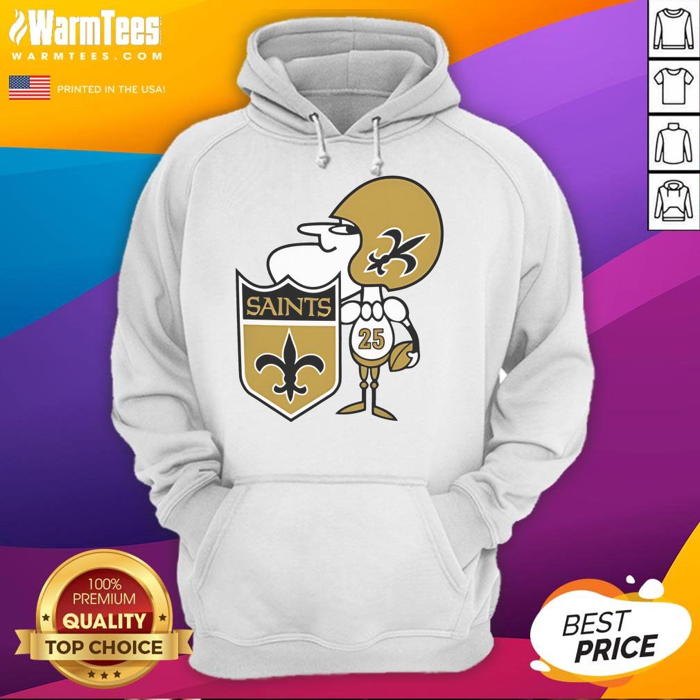 Alt Text: Vintage 1967 New Orleans Saints hoodie featuring classic logo and retro design, perfect for sports fans and collectors.