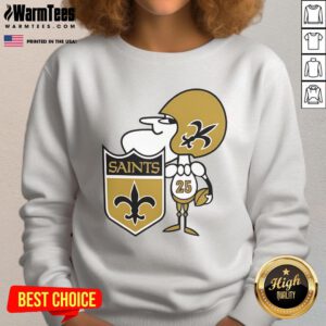 Vintage 1967 New Orleans Saints sweatshirt featuring classic logo and design, perfect for sports fans and collectors.