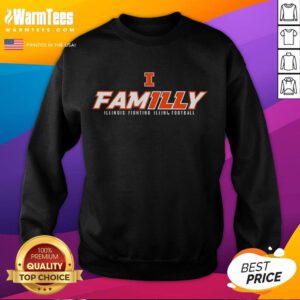 Awesome Illinois Football FamILLy Sweatshirt featuring a bold design perfect for fans and cozy game day wear.