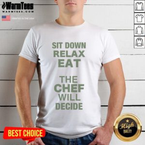 Alt Text: Awesome Lettuce Sit Down Relax Eat Omakase T-Shirt design featuring playful food graphics and vibrant colors.