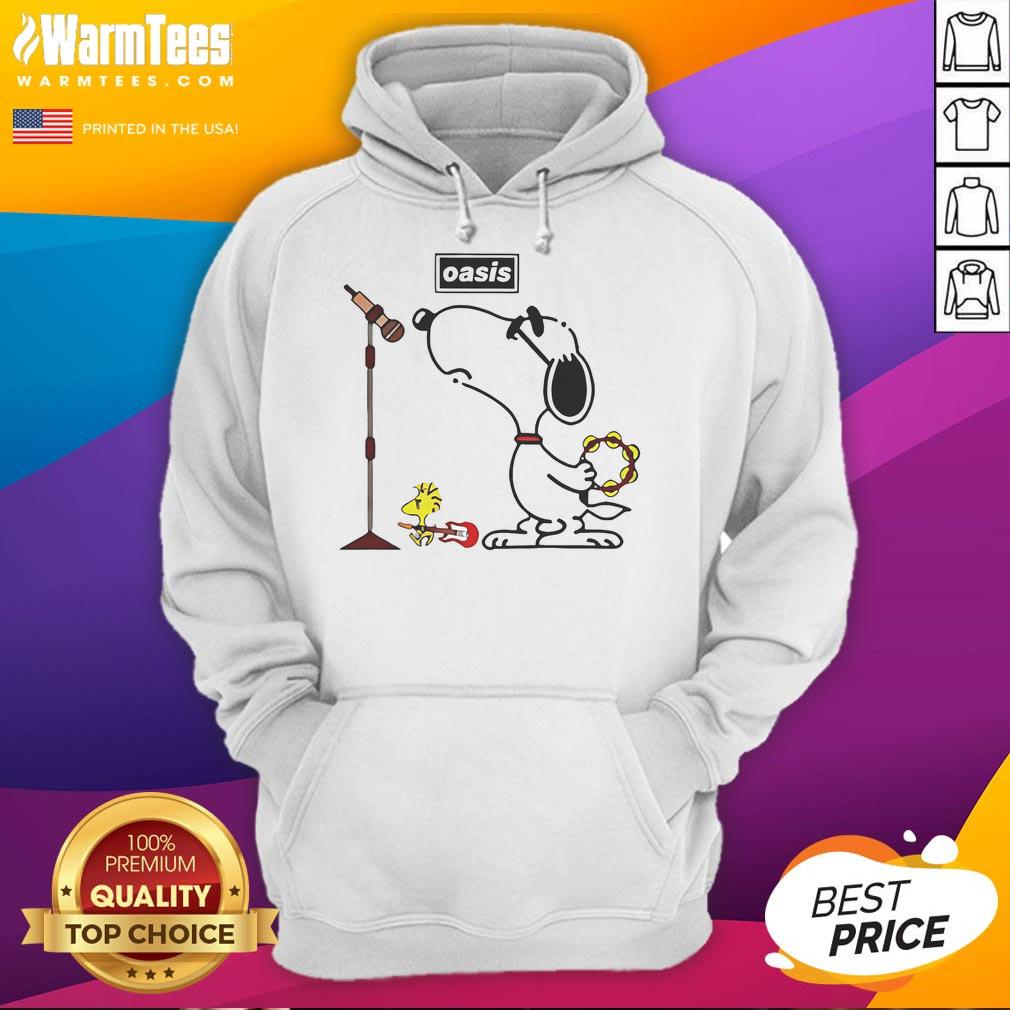 Awesome Oasis Snoopy Woodstock Hoodie featuring vibrant cartoon graphics of Snoopy and Woodstock on a cozy sweatshirt.