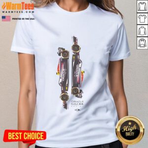 Awesome Red Bull Racing RB20 ladies tee featuring a bold design and comfortable fit, perfect for racing fans.