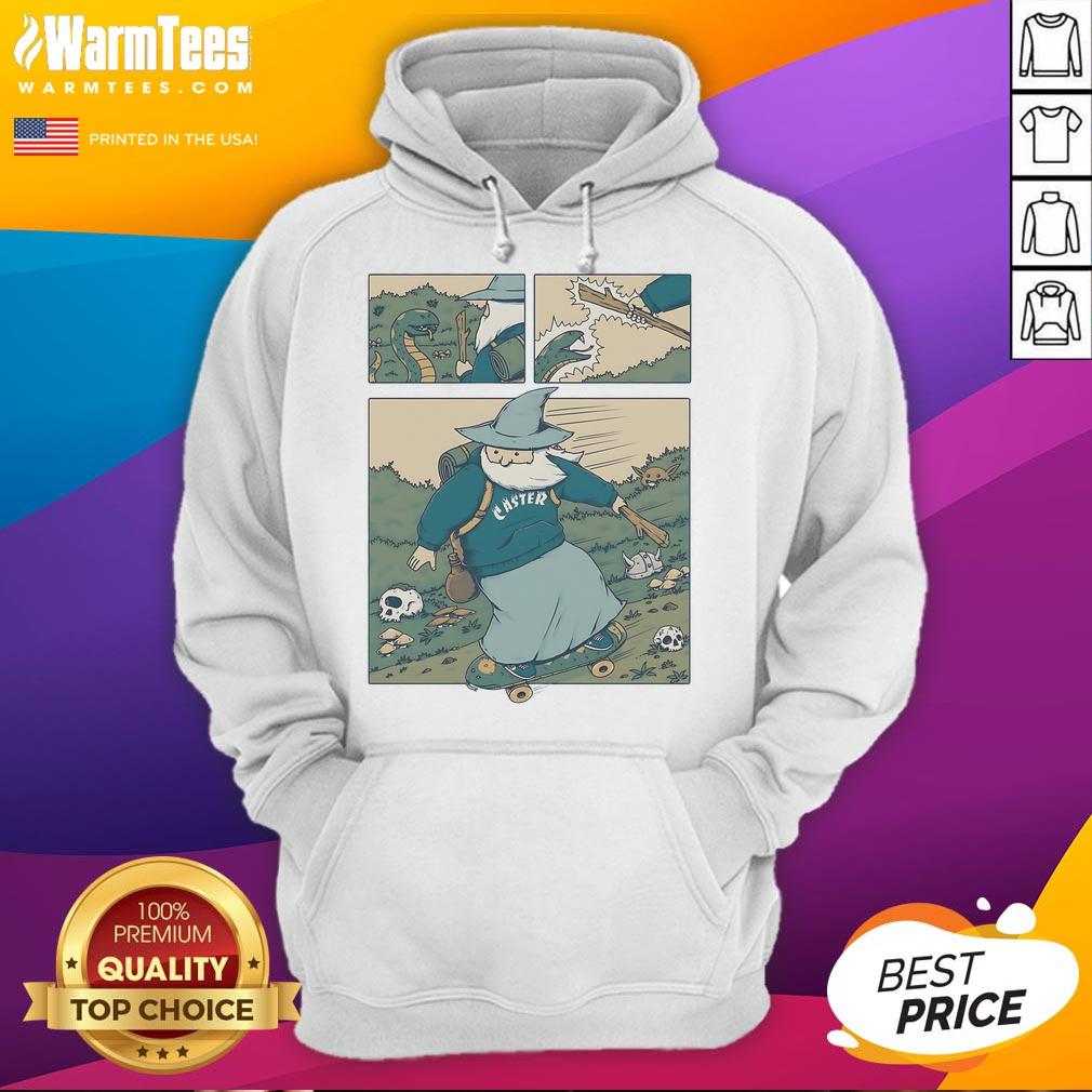 Awesome Snakeboarding Wizard Hoodie featuring a vibrant wizard graphic and stylish design for snakeboarding enthusiasts.