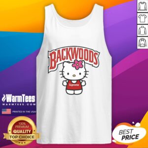 Cute Hello Kitty Backwoods tank top featuring a playful design, perfect for casual summer wear and Hello Kitty fans.