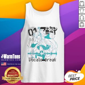 Cute Vocaloid VocaloStar Break Hatsune Miku tank top featuring vibrant colors and a stylish design for fans.