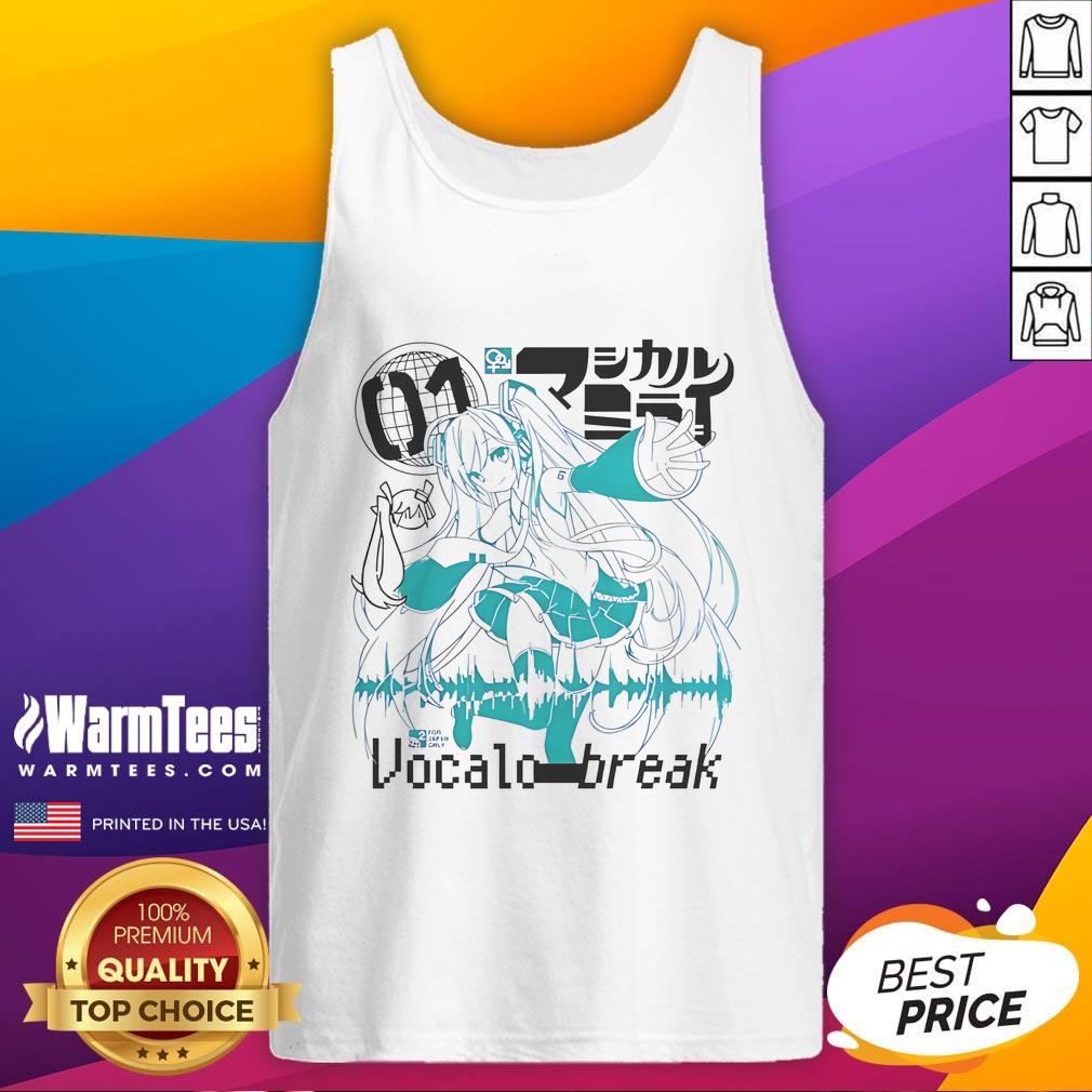 Cute Vocaloid VocaloStar Break Hatsune Miku tank top featuring vibrant colors and a stylish design for fans.