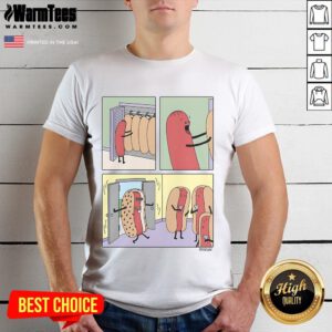 Funny Cool Hot Dog Dress T-Shirt featuring a playful hot dog graphic, perfect for casual wear and food lovers.
