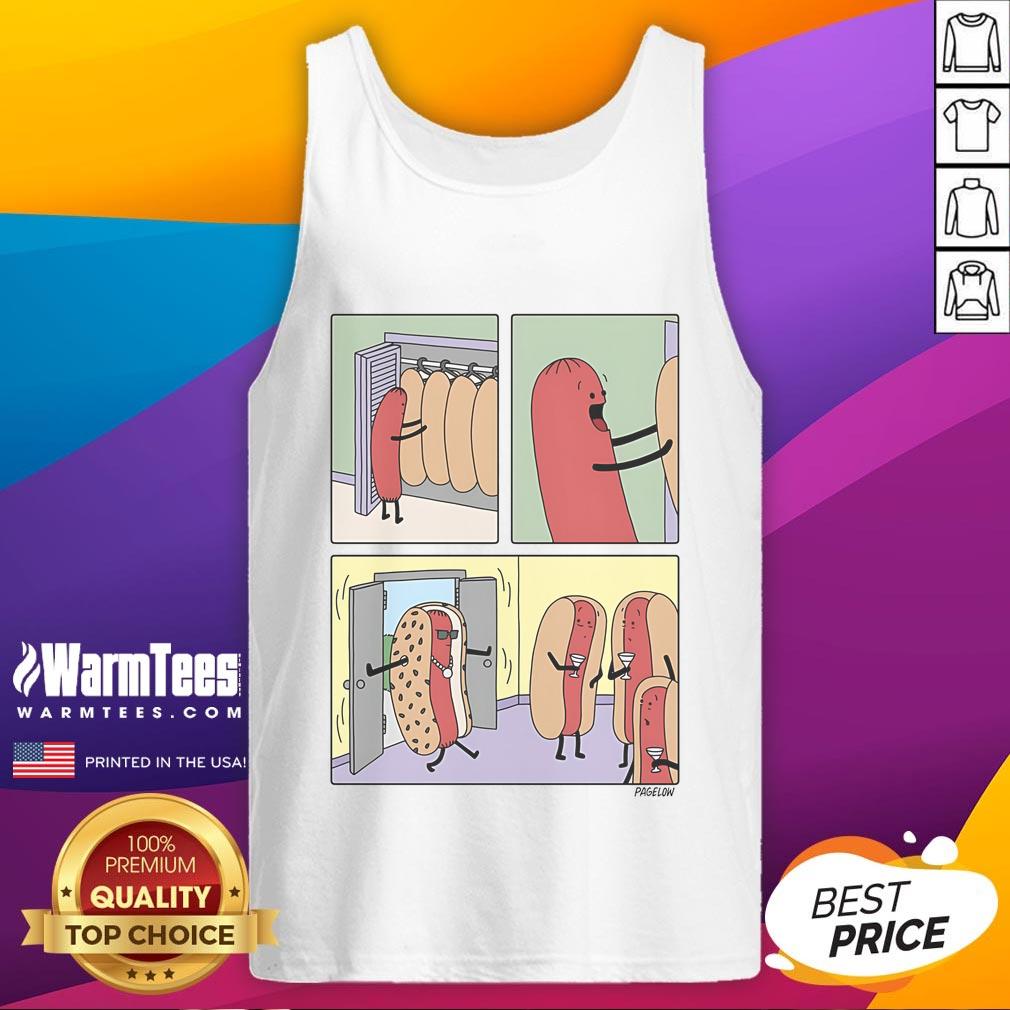 Funny cool hot dog dress tank top featuring a playful hot dog graphic, perfect for summer outings and casual wear.