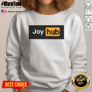 Funny Joy Hub Typo Sweatshirt featuring a playful design and vibrant colors, perfect for casual wear and humor lovers.
