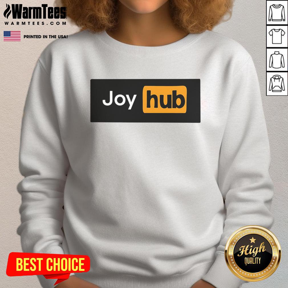Funny Joy Hub Typo Sweatshirt featuring a playful design and vibrant colors, perfect for casual wear and humor lovers.