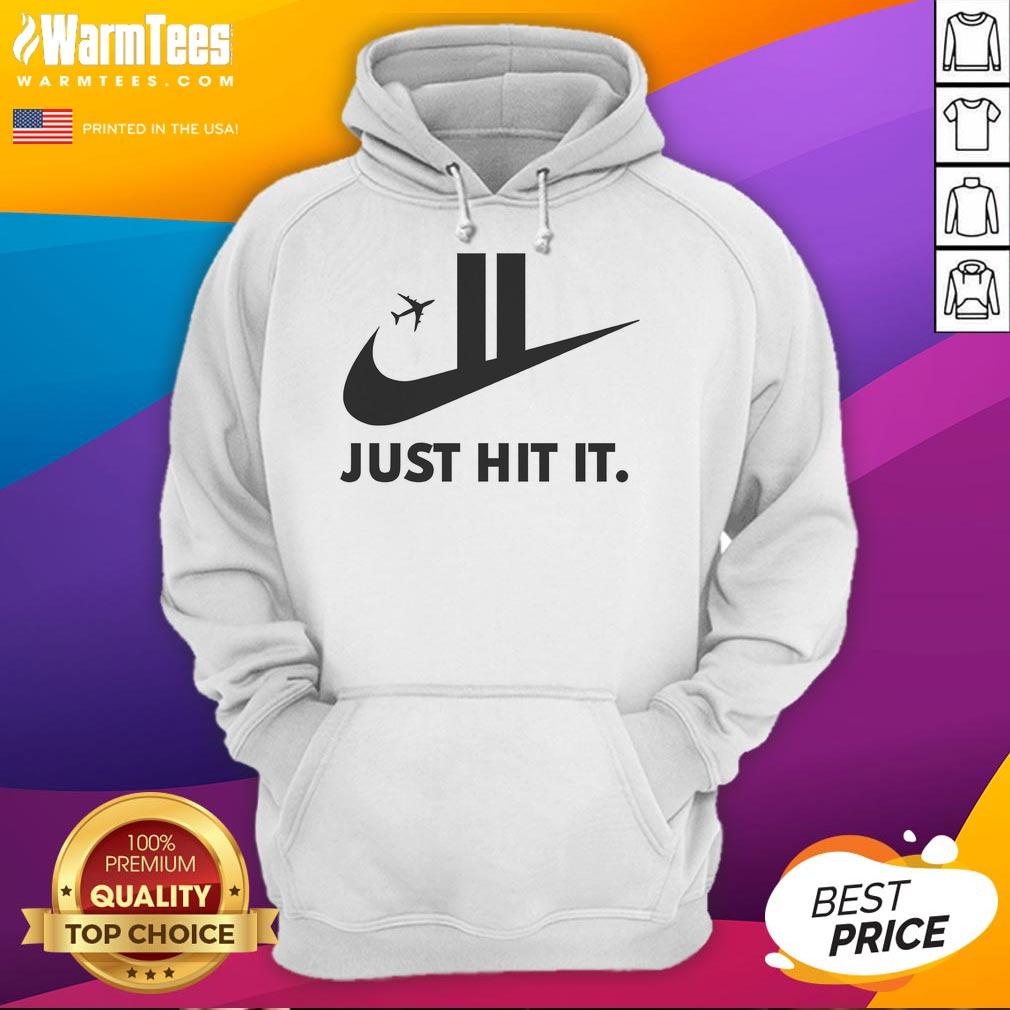 Funny Just Hit It 911 logo parody hoodie featuring a humorous design, perfect for casual wear and quirky fashion lovers.