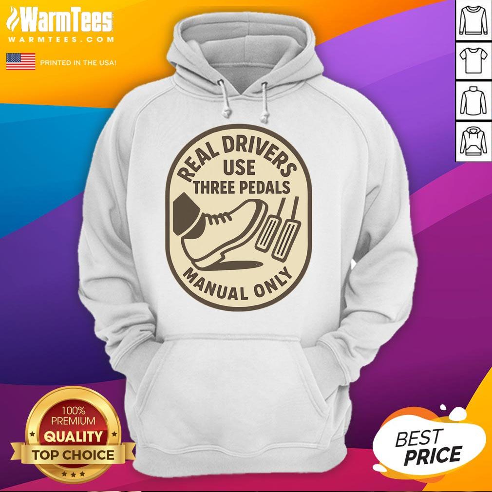 Funny Manual Only Car Enthusiast Art Hoodie featuring playful car graphics and a humorous design for automotive lovers.