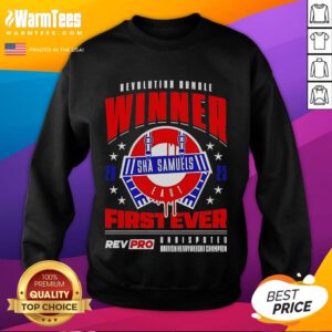 Funny Revolution Rumble Winner 2025 sweatshirt featuring vibrant graphics and playful design for a unique style.
