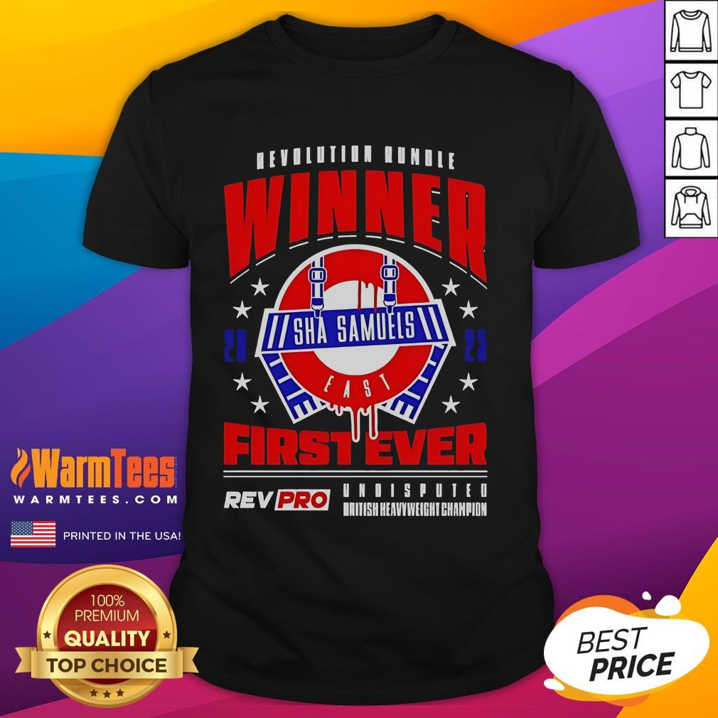 Funny Revolution Rumble Winner First Ever 2025 T-Shirt featuring a playful design celebrating the event's inaugural champion.