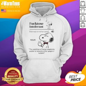 Funny Snoopy hoodie featuring a humorous design about being lactose intolerant, perfect for casual wear.