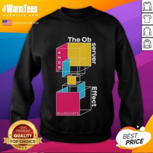 Alt Text: Good Bluecoats The Observer Effect sweatshirt featuring colorful building blocks design for a stylish casual look.