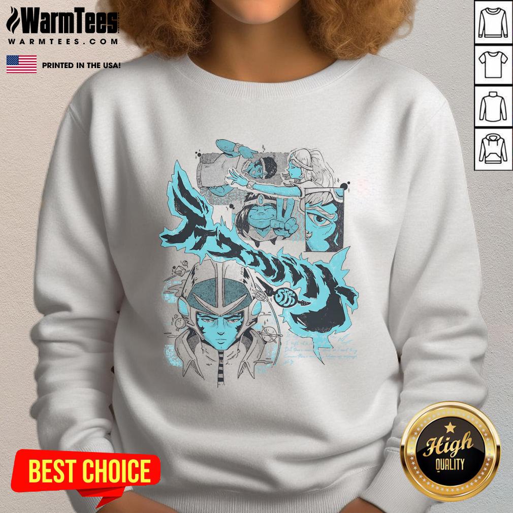 Cozy Good Interstellar Voyage sweatshirt featuring a futuristic design, perfect for space enthusiasts and casual wear.