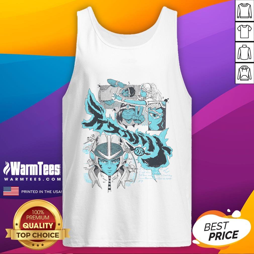 Good Interstellar Voyage tank top featuring a cosmic design, perfect for space enthusiasts and casual wear.