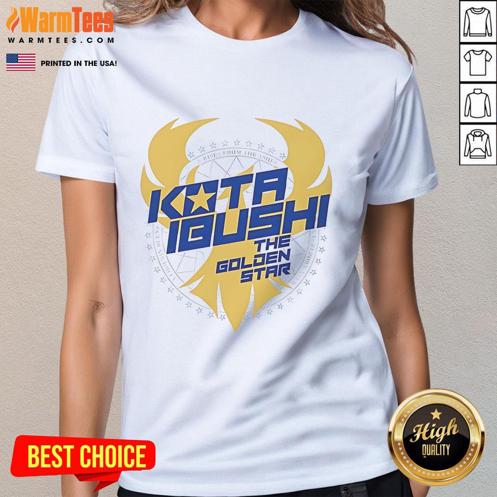Good Kota Ibushi The Golden Star Shines Ladies Tee featuring vibrant design and stylish fit, perfect for wrestling fans.