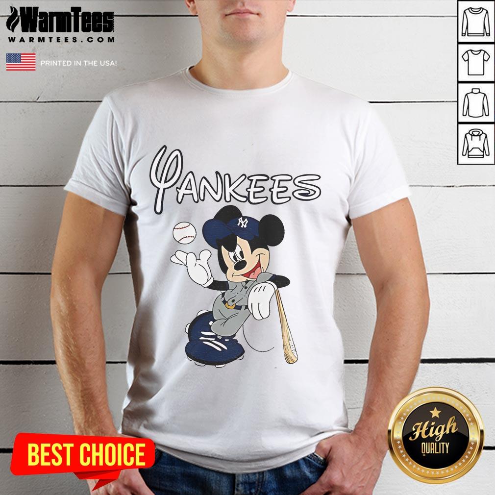Good Mickey New York Yankees baseball T-shirt featuring iconic MLB logo and vibrant graphics for fans.