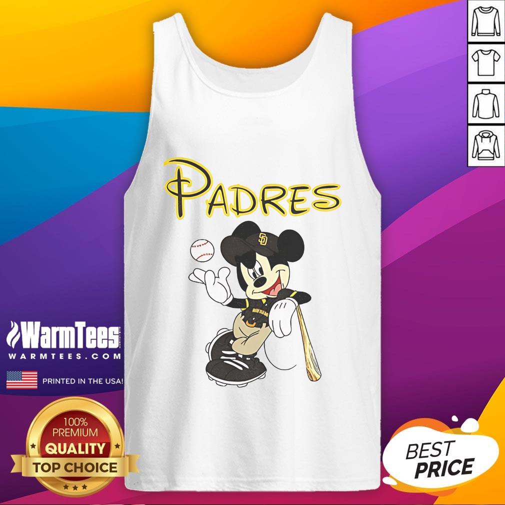 Good Mickey San Diego Padres baseball tank top featuring a vibrant design and comfortable fit for fans.