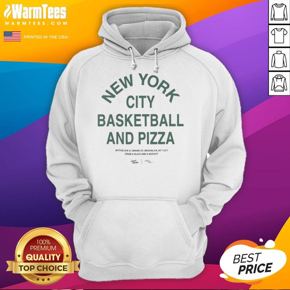 Enjoy basketball and pizza at Good New York City on Wythe Ave, Brooklyngrab a slice and a bucket hoodie!