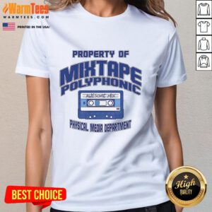 Good Property Mixtape Polyphonic Ladies Tee featuring vibrant design and comfortable fit for music enthusiasts.