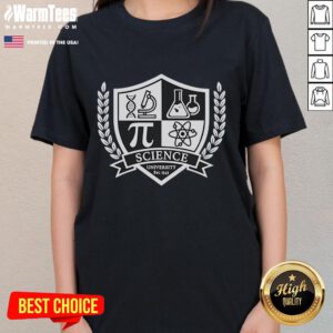 Good Science University established 1543 ladies tee featuring stylish design and premium fabric for comfortable wear.