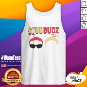 Natisha Hiedeman and Courtney Williams showcase the Good Studbudz signature tank top in a vibrant, stylish photo.