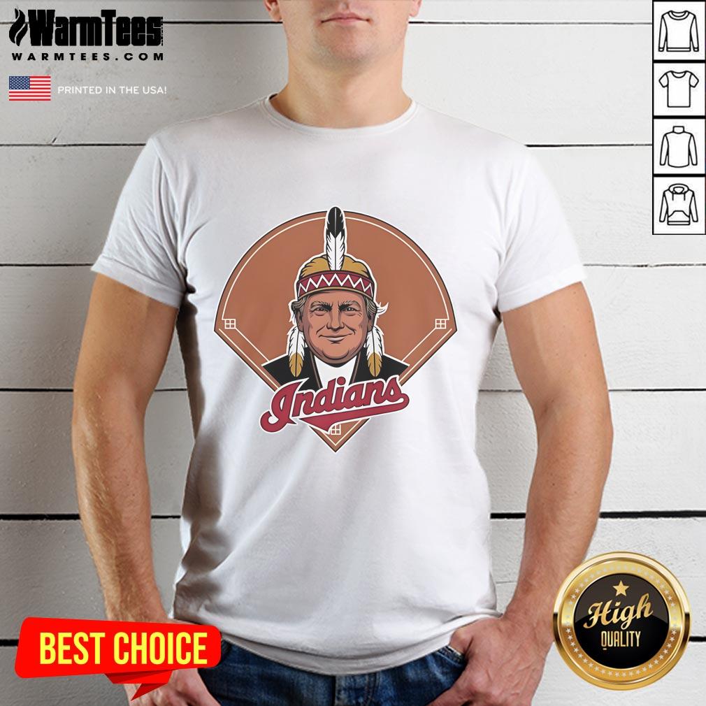 Good Trump Chief Wahoo X Cleveland Guardians logo T-shirt featuring a vibrant design for sports fans.